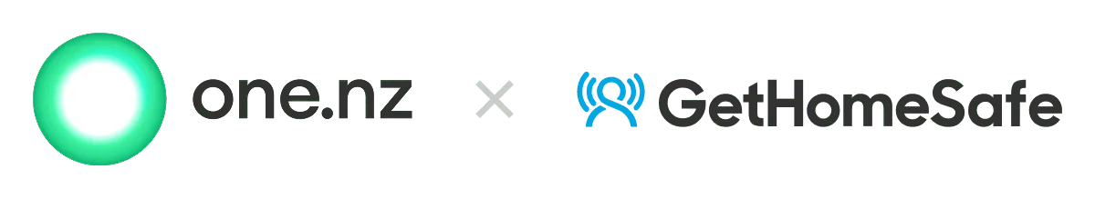 One NZ and GetHomeSafe partnership logo