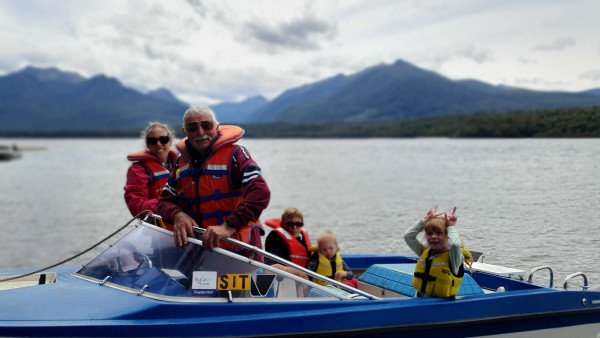 Boyd, GetHomeSafe CEO, enjoying time with family in Te Anau