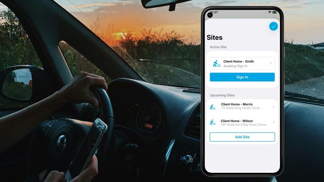 Multiple Sites Blog Header with Phone Overlay