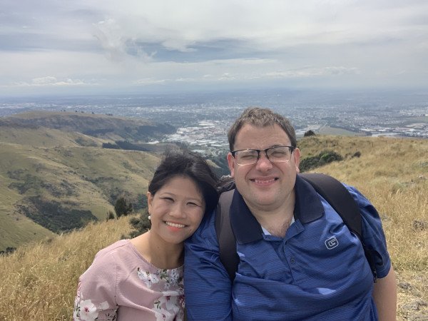 Michael enjoying Christchurch attractions including the zoo and Avon River punting