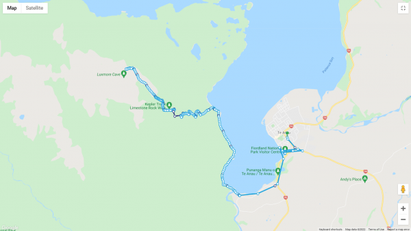 GetHomeSafe activity map of the Kepler Track showing cell and satellite tracking