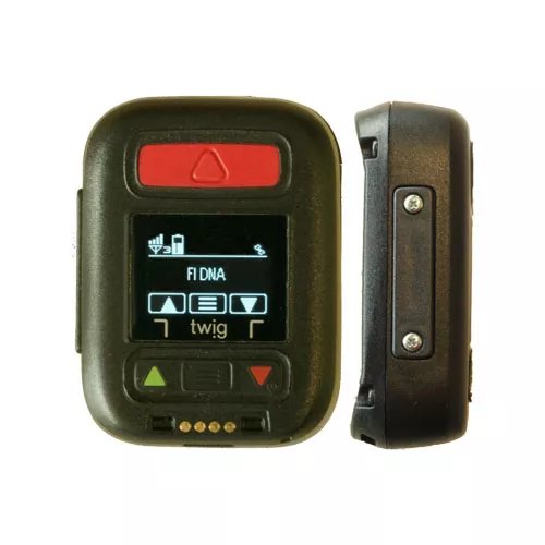 Twig Neo personal lone worker safety device with SOS button, front view