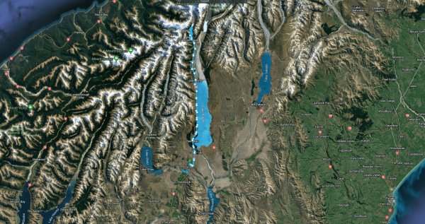 GetHomeSafe Personal app map tracking the Hooker Valley Track walking route