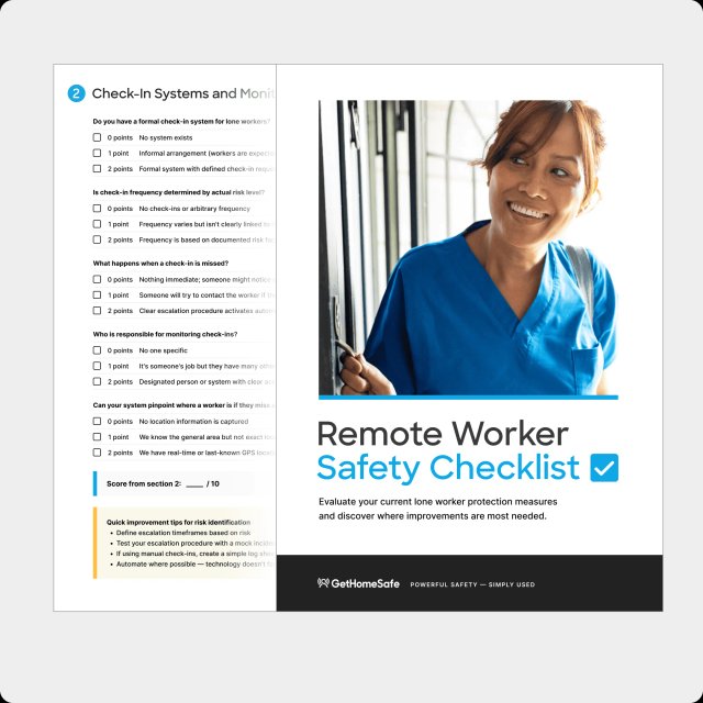 Remote Worker Safety Checklist